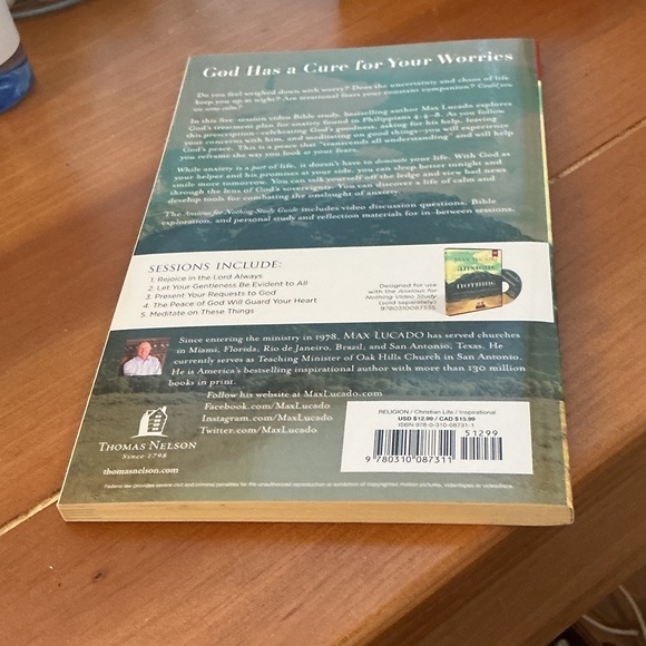 'Anxious for Nothing' Study Guide - Picture 2 of 2